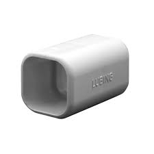 Lubing Glue coupler square pipe 22x22 White