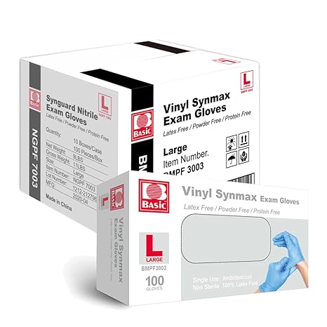 LATEX GLOVES BLUE L