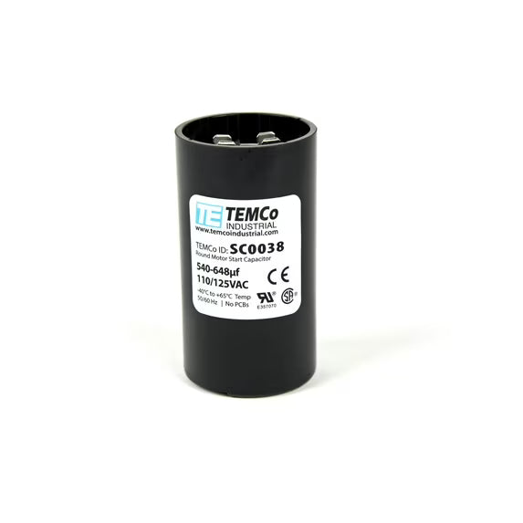 TEMCO 540-648 UF MFD CD60 START CAPACITOR